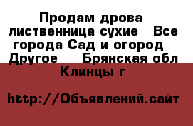 Продам дрова, лиственница,сухие - Все города Сад и огород » Другое   . Брянская обл.,Клинцы г.